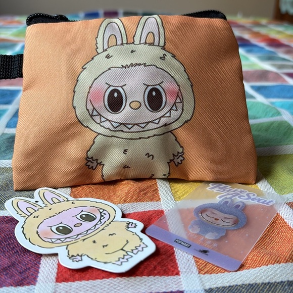 💛 LABUBU POUCH BUNFLE 💛 NWOT 💛